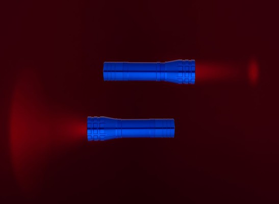 Фонарик с фокусировкой луча Beaming, синий