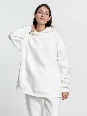 Худи Kulonga Oversize, молочно-белое