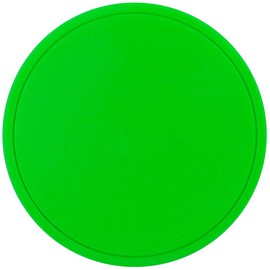 Лейбл из ПВХ Dzeta Round, L, зеленый неон