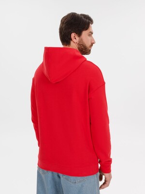 Худи оверсайз унисекс Outshine, красное