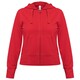 Толстовка женская Hooded Full Zip красная