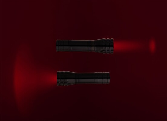 Фонарик с фокусировкой луча Beaming, черный