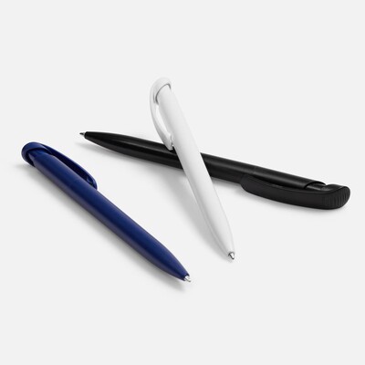 Ручка шариковая Clear Solid, белая