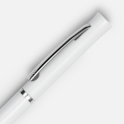 Ручка шариковая Euro Chrome, белая