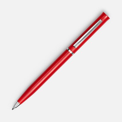 Ручка шариковая Euro Chrome, красная