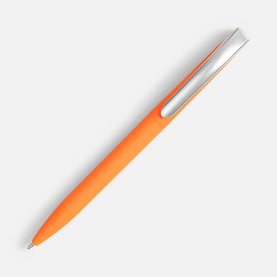 Ручка шариковая Pin Soft Touch, оранжевая