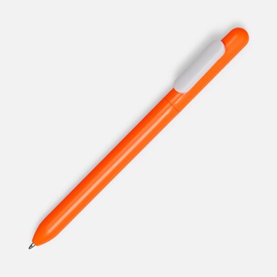 Ручка шариковая Swiper, оранжевая с белым