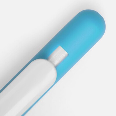 Ручка шариковая Swiper Soft Touch, голубая с белым