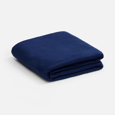 Флисовый плед Warm&Peace XL, синий