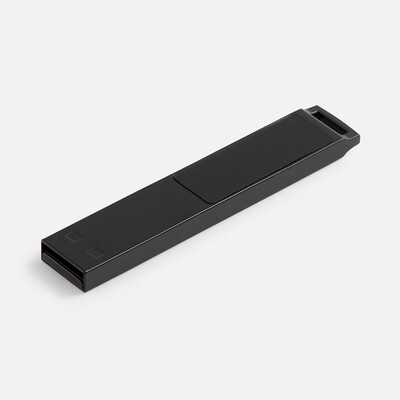 Флешка markBright Black с синей подсветкой, 32 Гб