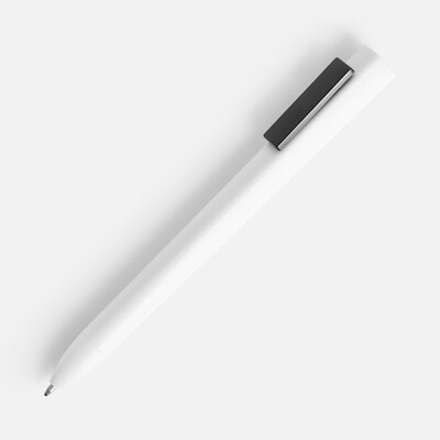 Ручка шариковая Swiper SQ, белая с черным