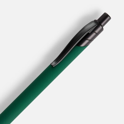 Ручка шариковая Undertone Black Soft Touch, зеленая