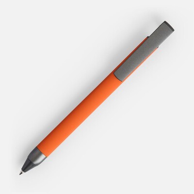 Ручка шариковая Standic с подставкой для телефона, оранжевая