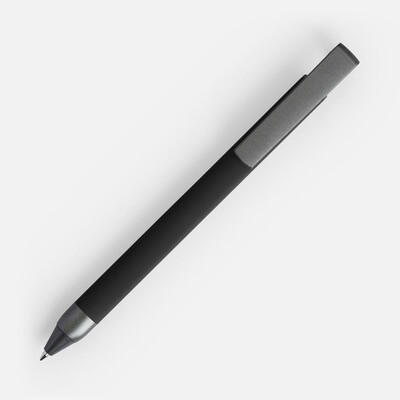 Ручка шариковая Standic с подставкой для телефона, черная