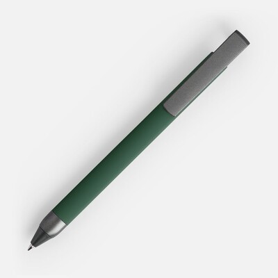 Ручка шариковая Standic с подставкой для телефона, зеленая