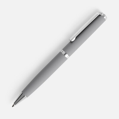 Ручка шариковая Inkish Chrome в футляре, серая