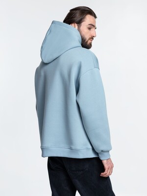 Худи Kulonga Oversize, серо-голубое