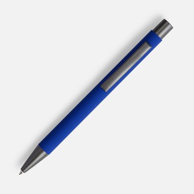 Ручка шариковая Atento Soft Touch, ярко-синяя
