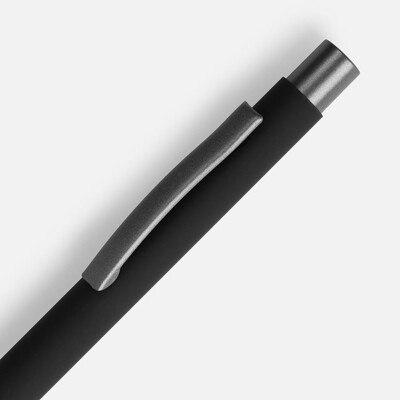 Ручка шариковая Atento Soft Touch, черная
