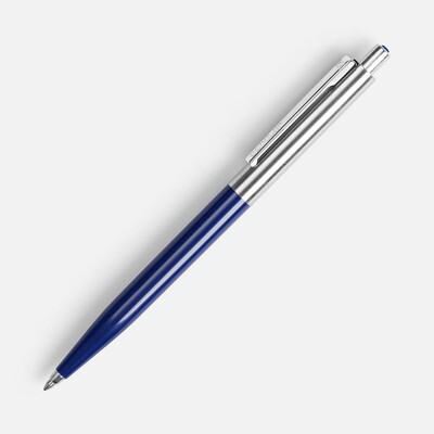 Ручка шариковая Senator Point Metal, ver.2, темно-синяя