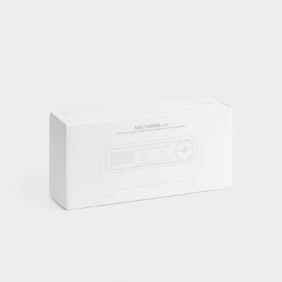 Bluetooth-колонка с беспроводной зарядкой, часами и подсветкой Multiverse, ver.2