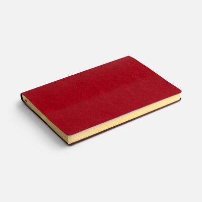 Ежедневник Nebraska Flex, недатированный, красный с золотистым