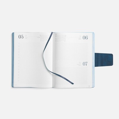 Ежедневник Grande Strap на заказ, датированный, голубой